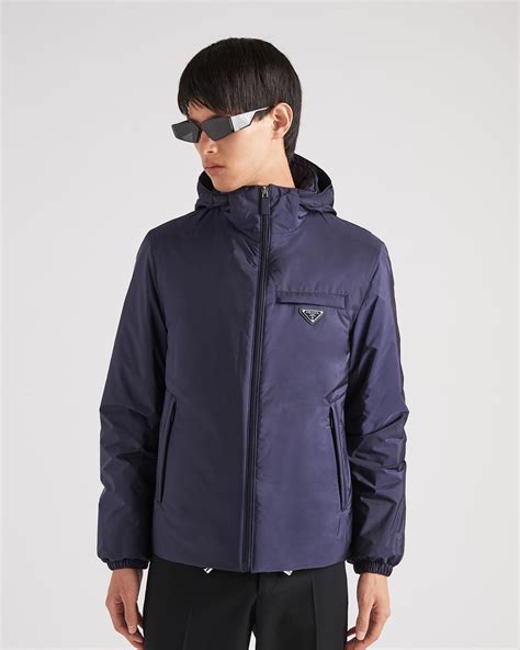 prada jacke herren blau|Blau Jacke Aus Wolle Und Seide .